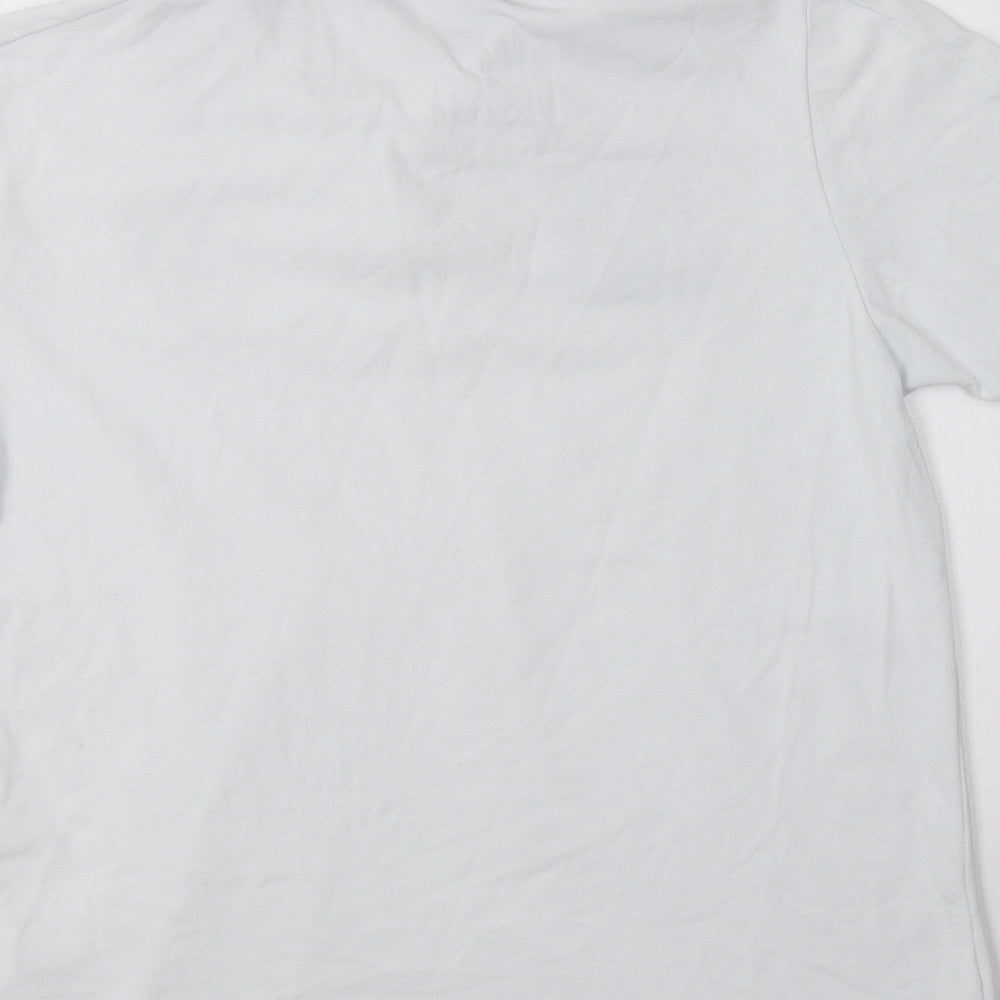 UEFA Mens White  Polyester  Polo Size L Collared  - Scotland