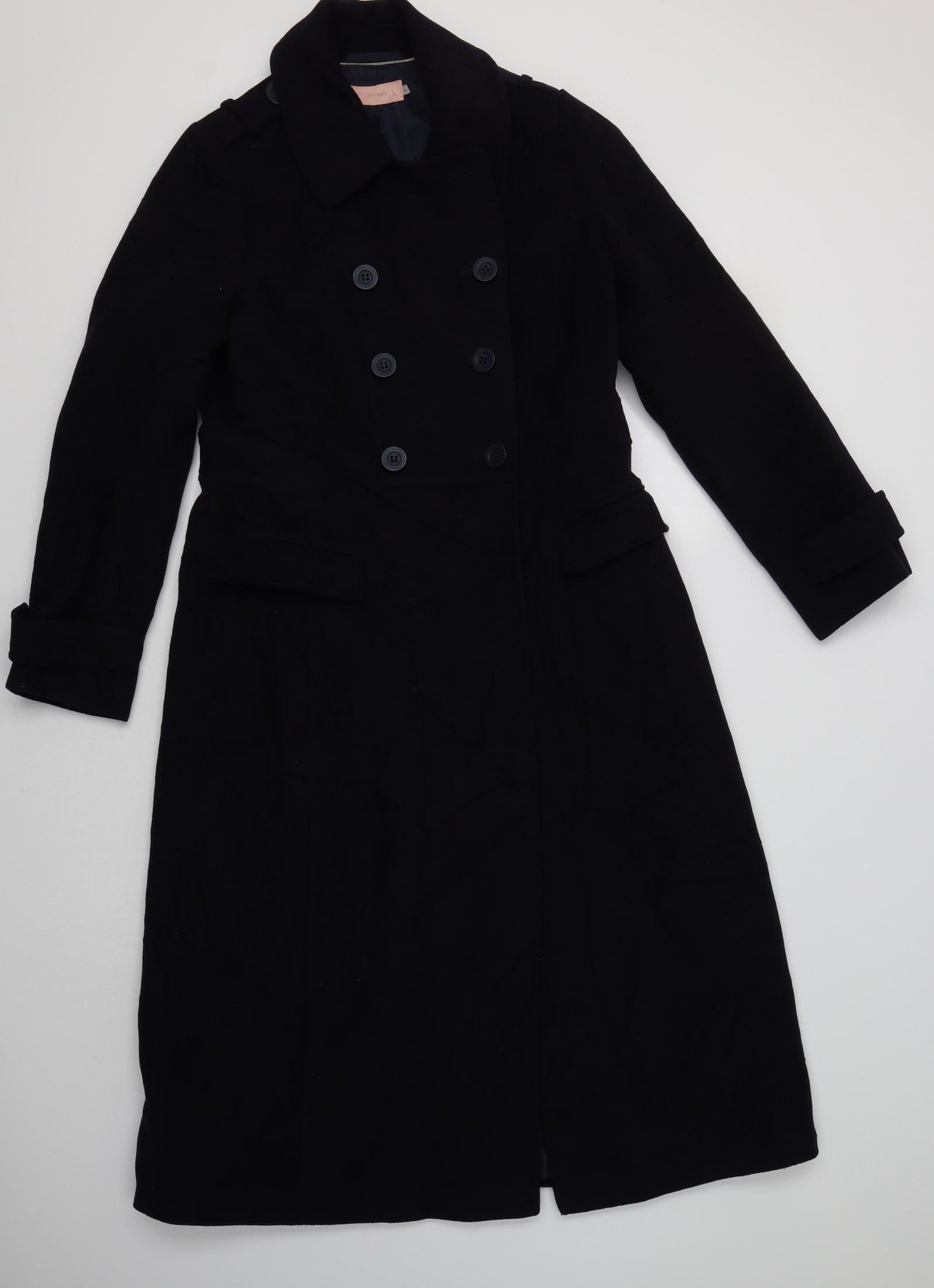 John Lewis Womens Blue   Overcoat Coat Size 14