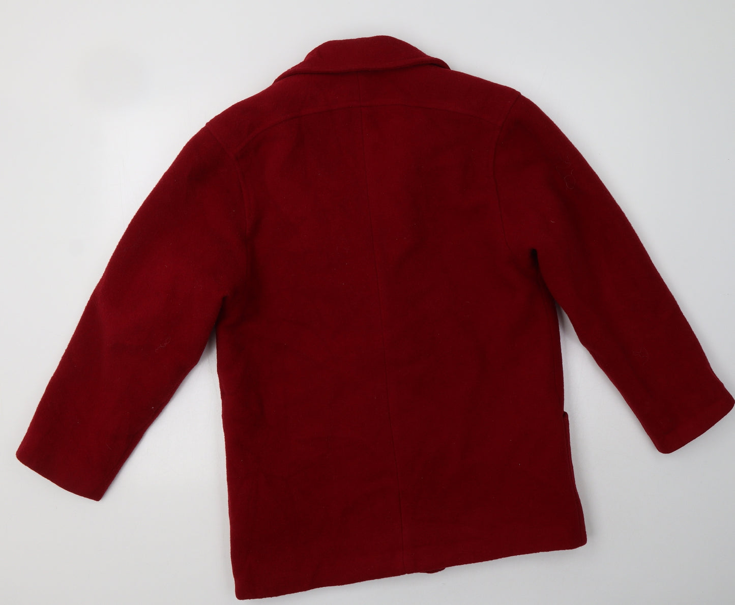 Preworn Womens Red   Overcoat Coat Size 10