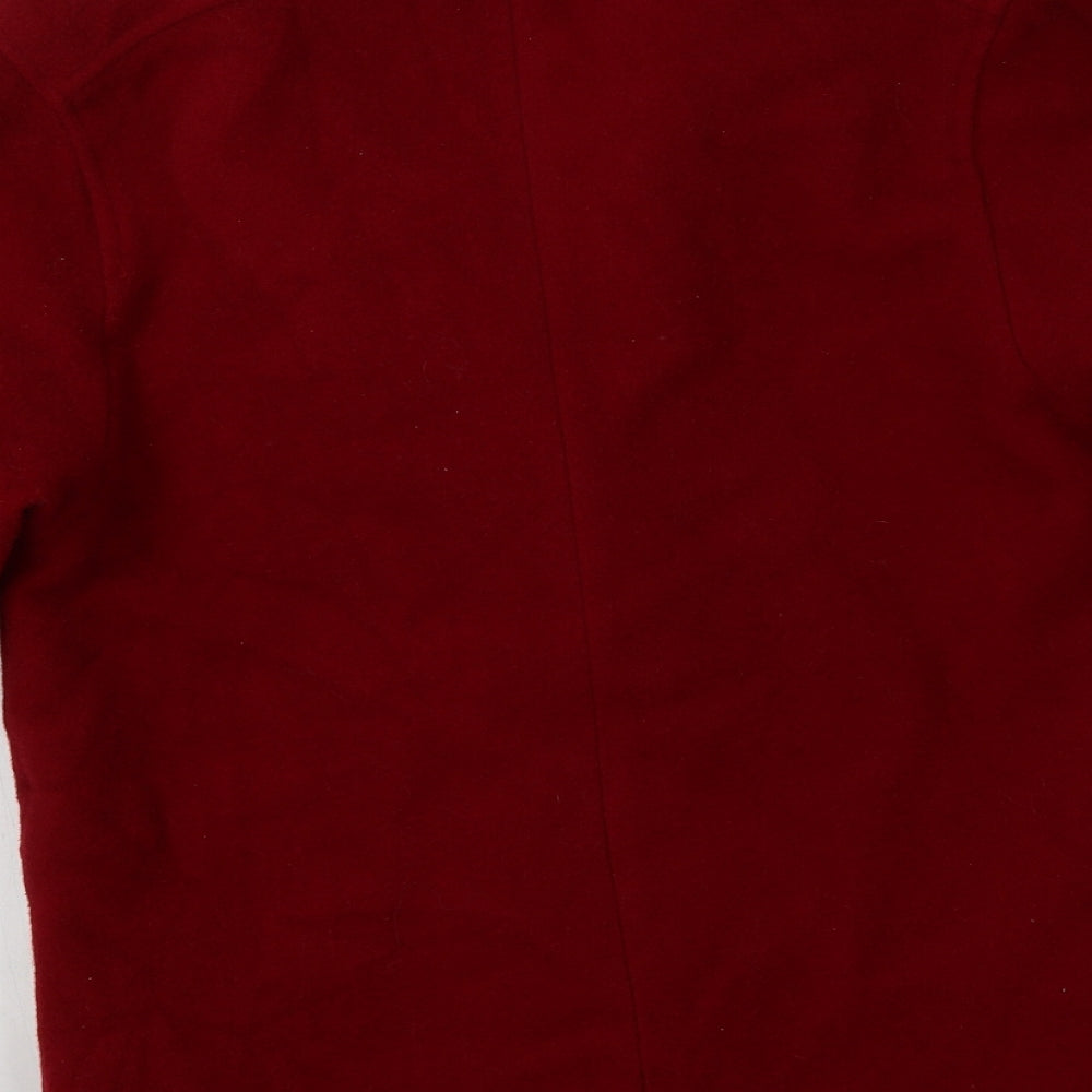 Preworn Womens Red   Overcoat Coat Size 10