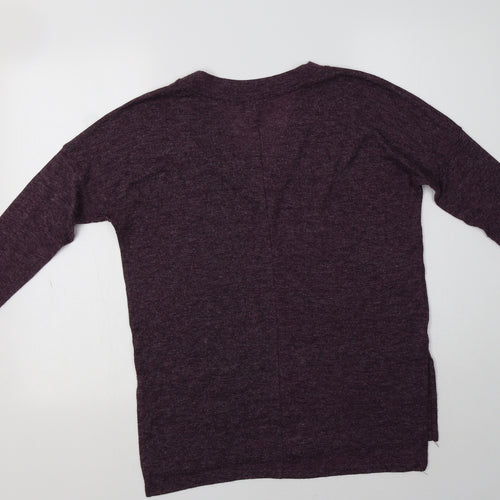Primark Womens Purple V-Neck   Pullover Jumper Size 6