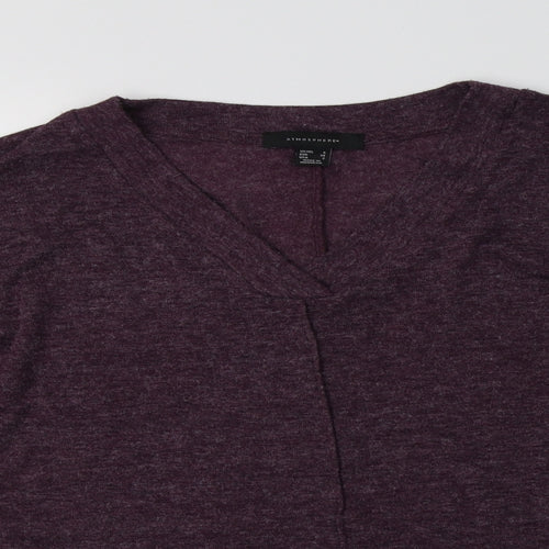 Primark Womens Purple V-Neck   Pullover Jumper Size 6