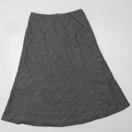 M&S Womens Grey Herringbone Wool Bandage Skirt Size 10