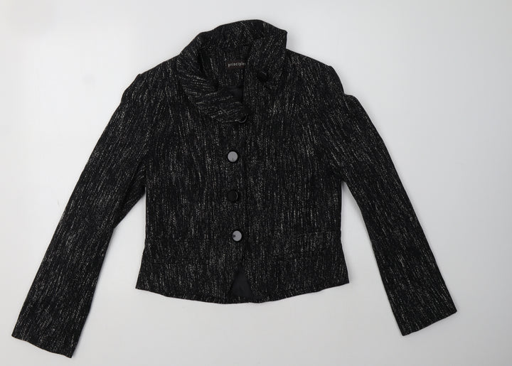 Principles Womens Black Jacket Blazer Size 12