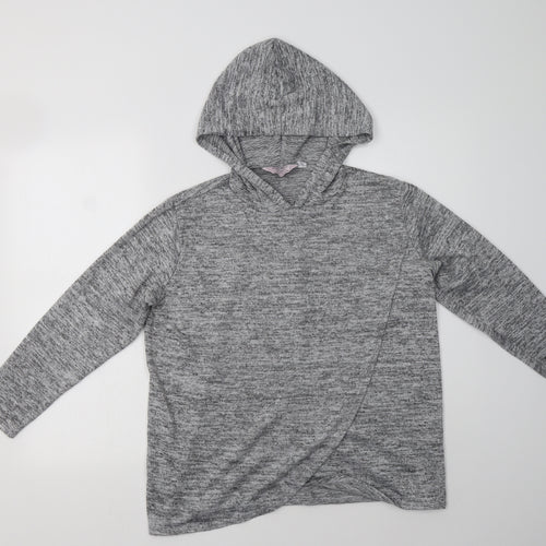 Dorothy Perkins Womens Grey High Neck  Polyester Pullover Jumper Size 10   - Mat