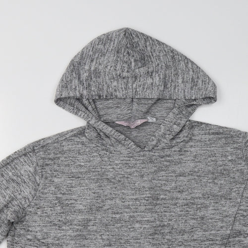 Dorothy Perkins Womens Grey High Neck  Polyester Pullover Jumper Size 10   - Mat