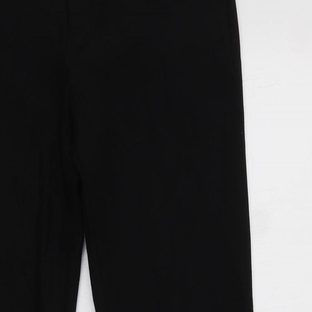 Zara Womens Black  Polyester Dress Pants Trousers Size S L27 in Regular