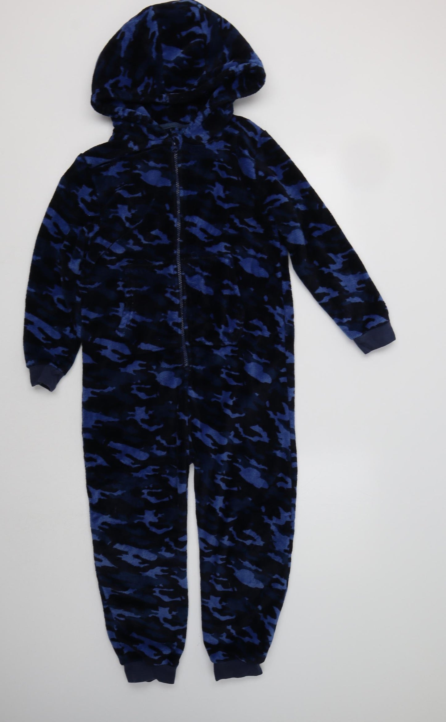 NEXT Boys Blue Camouflage Polyester  Bodysuit Size 8 Years   - Onesie