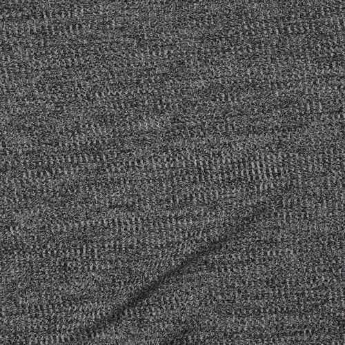 H&M Womens Grey Mock Neck  Polyester Pullover Jumper Size M