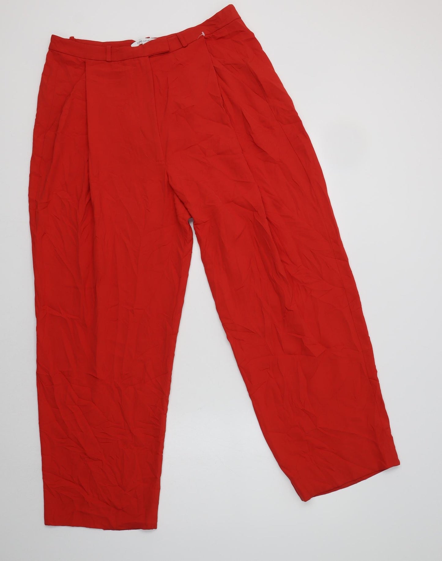Diane von Furstenberg Womens Red   Trousers  Size 12 L30 in Regular