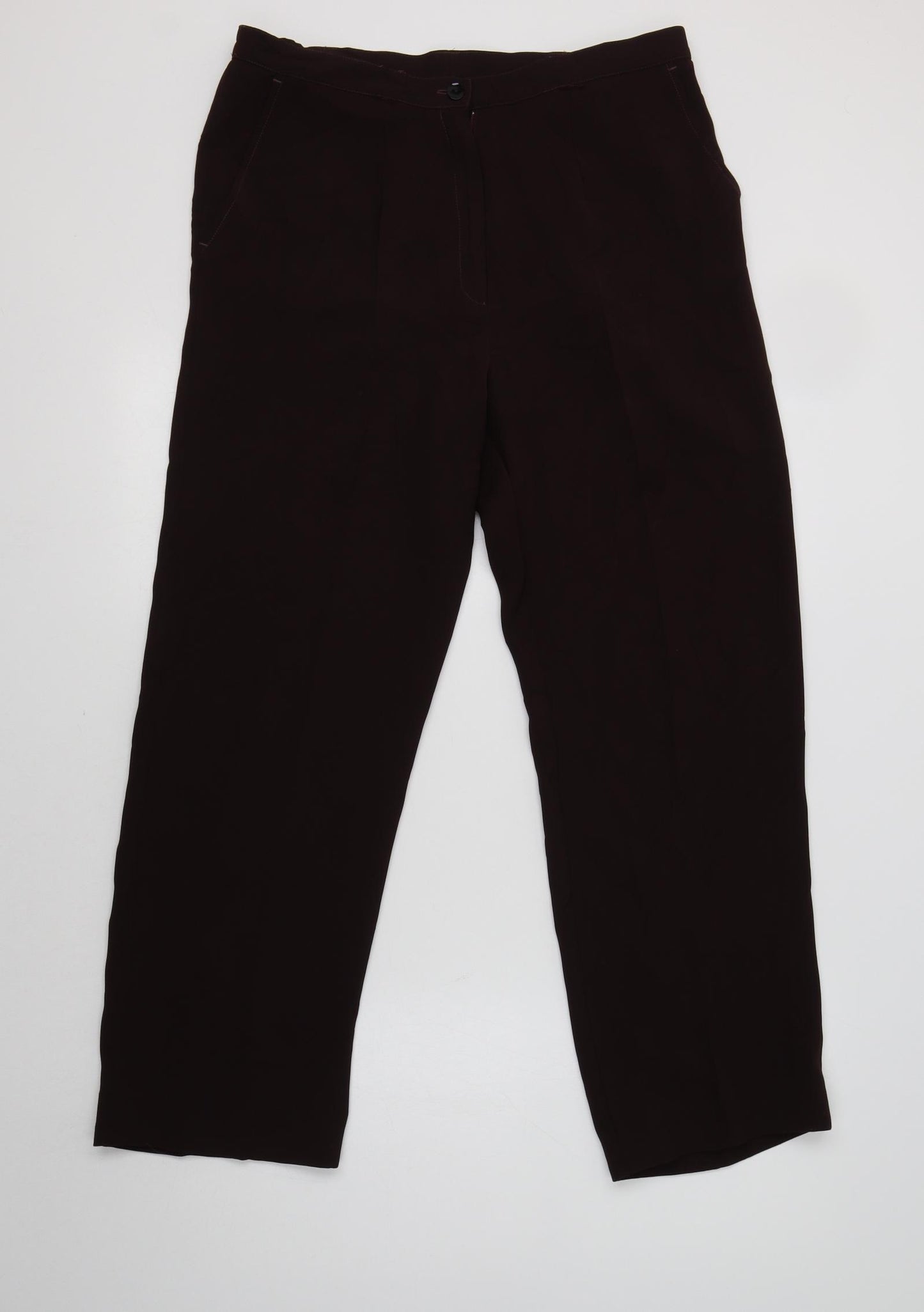La Maison du Jersey Womens Purple  Polyester Dress Pants Trousers Size 12 L29 in Regular