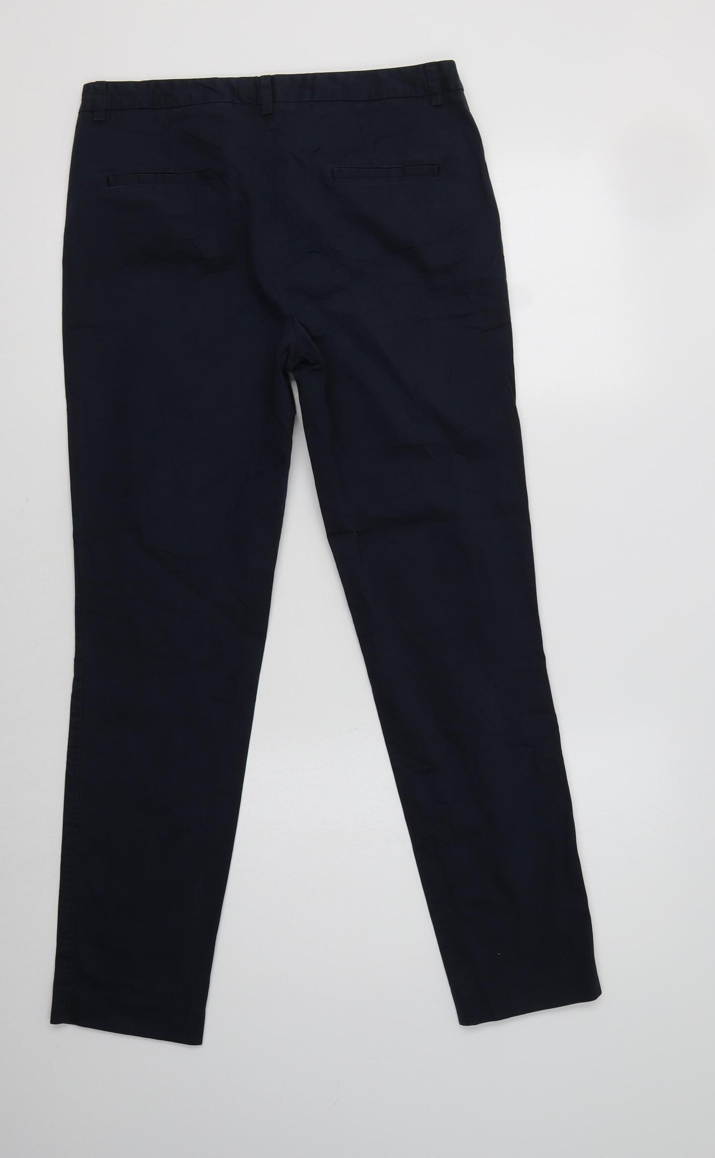 Gerard Darel Womens Blue  Cotton Chino Trousers Size 10 L29 in Regular
