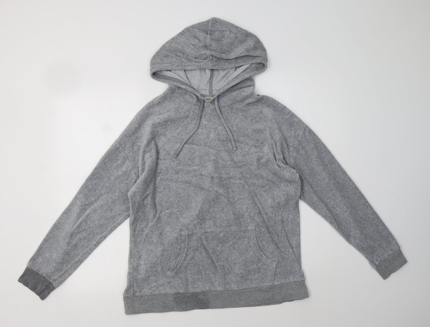 Papaya Womens Grey  Cotton Pullover Hoodie Size M