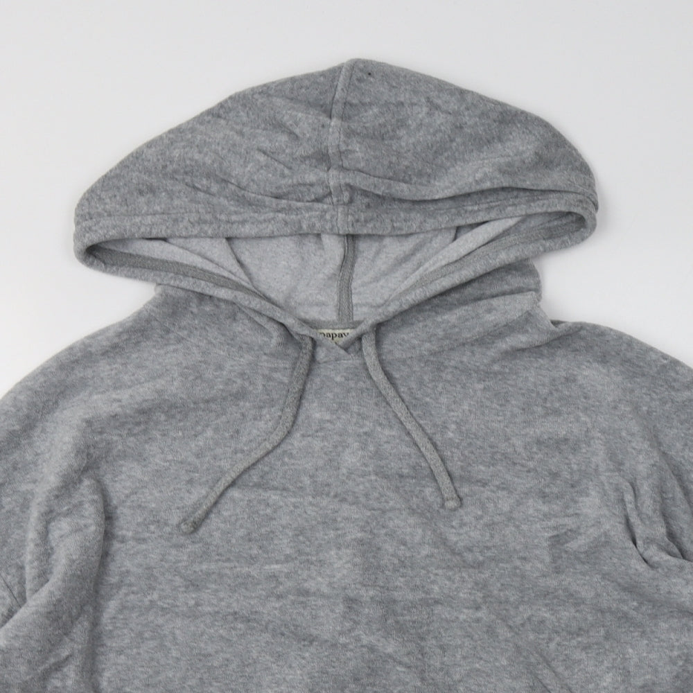 Papaya Womens Grey  Cotton Pullover Hoodie Size M