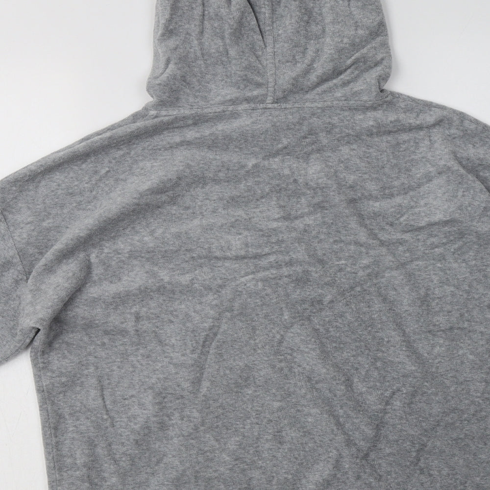Papaya Womens Grey  Cotton Pullover Hoodie Size M