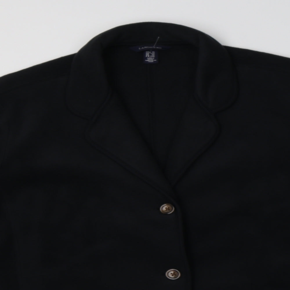 Lands' End Mens Black   Jacket Blazer Size XL