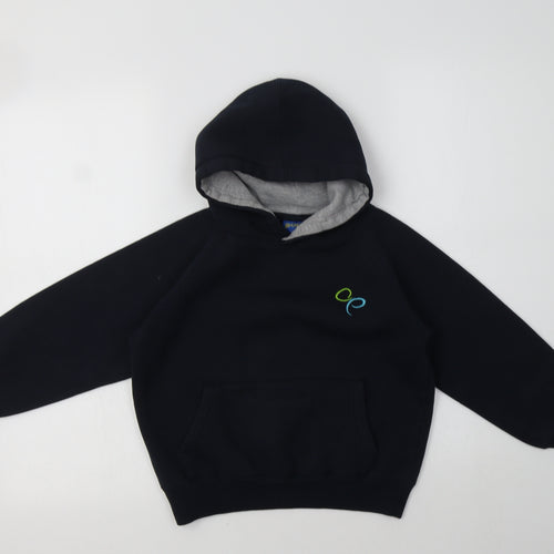 Papini Boys Blue  Polyester Pullover Hoodie Size 7-8 Years