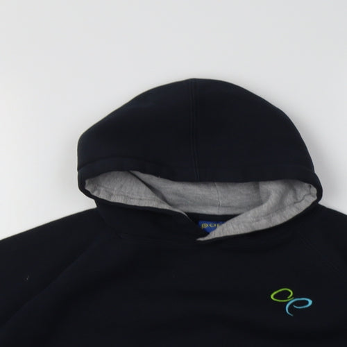 Papini Boys Blue  Polyester Pullover Hoodie Size 7-8 Years