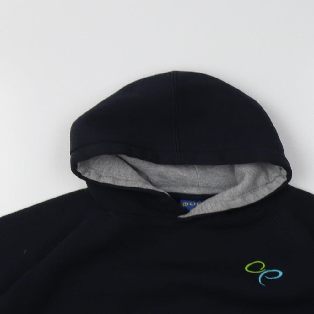 Papini Boys Blue  Polyester Pullover Hoodie Size 7-8 Years