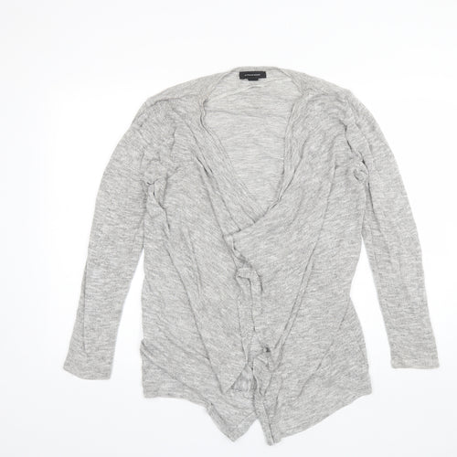 Atmosphere Womens Grey V-Neck  Viscose Cardigan Jumper Size M