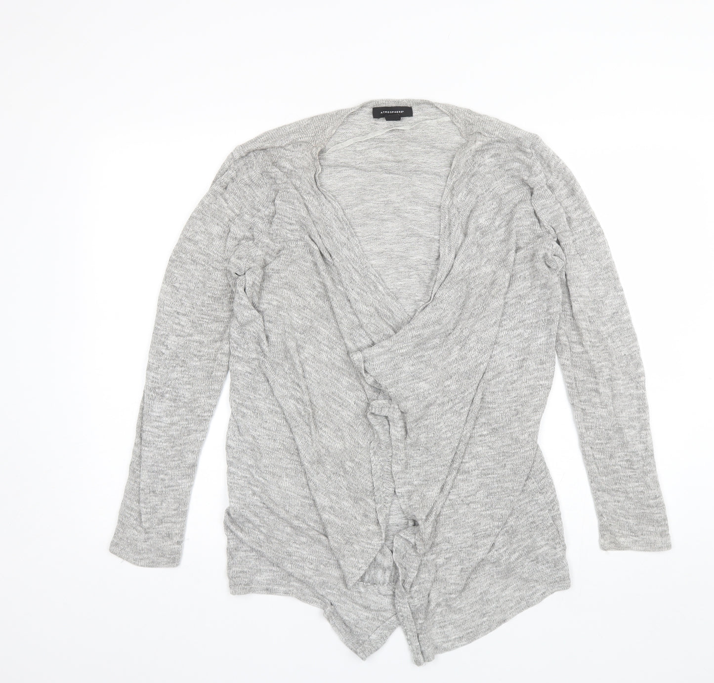 Atmosphere Womens Grey V-Neck  Viscose Cardigan Jumper Size M