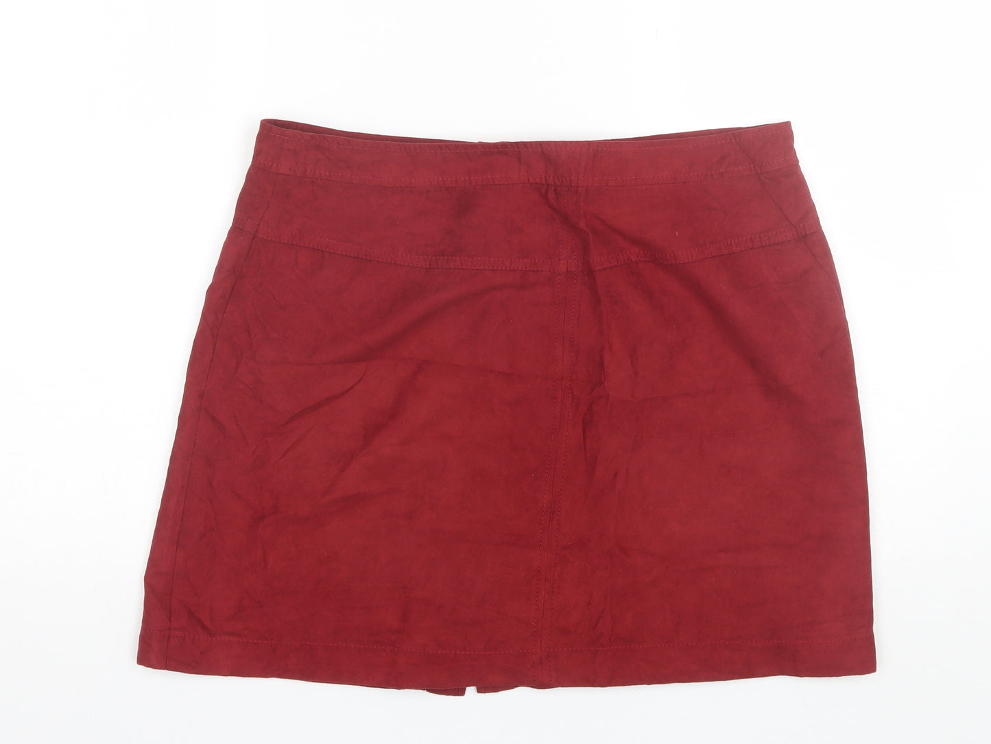 George Womens Red  Polyester Mini Skirt Size 14
