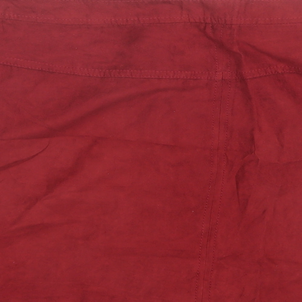 George Womens Red  Polyester Mini Skirt Size 14