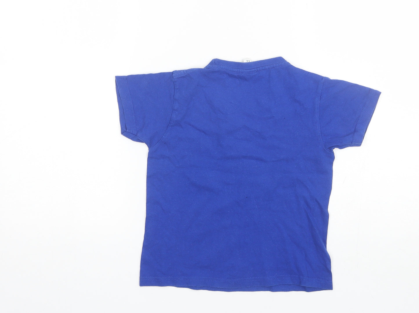 Anbor Boys Blue  Cotton Basic T-Shirt Size 5-6 Years Round Neck  - Spiderman