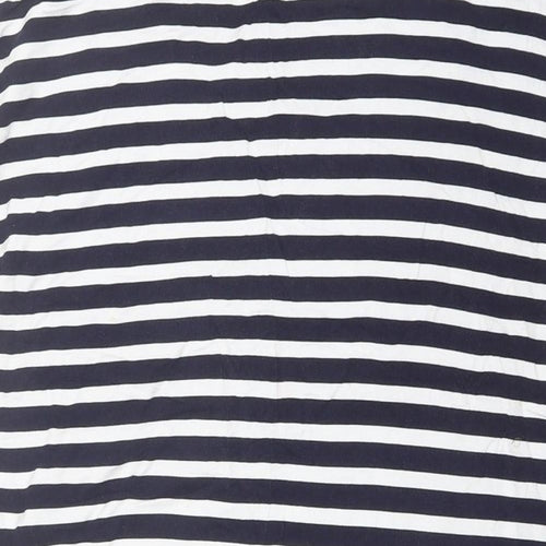 Papaya Womens Blue Striped Viscose Maxi Skirt Size 14
