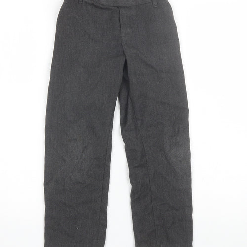 George Boys Grey  Polyester Dress Pants Trousers Size 6-7 Years  Regular