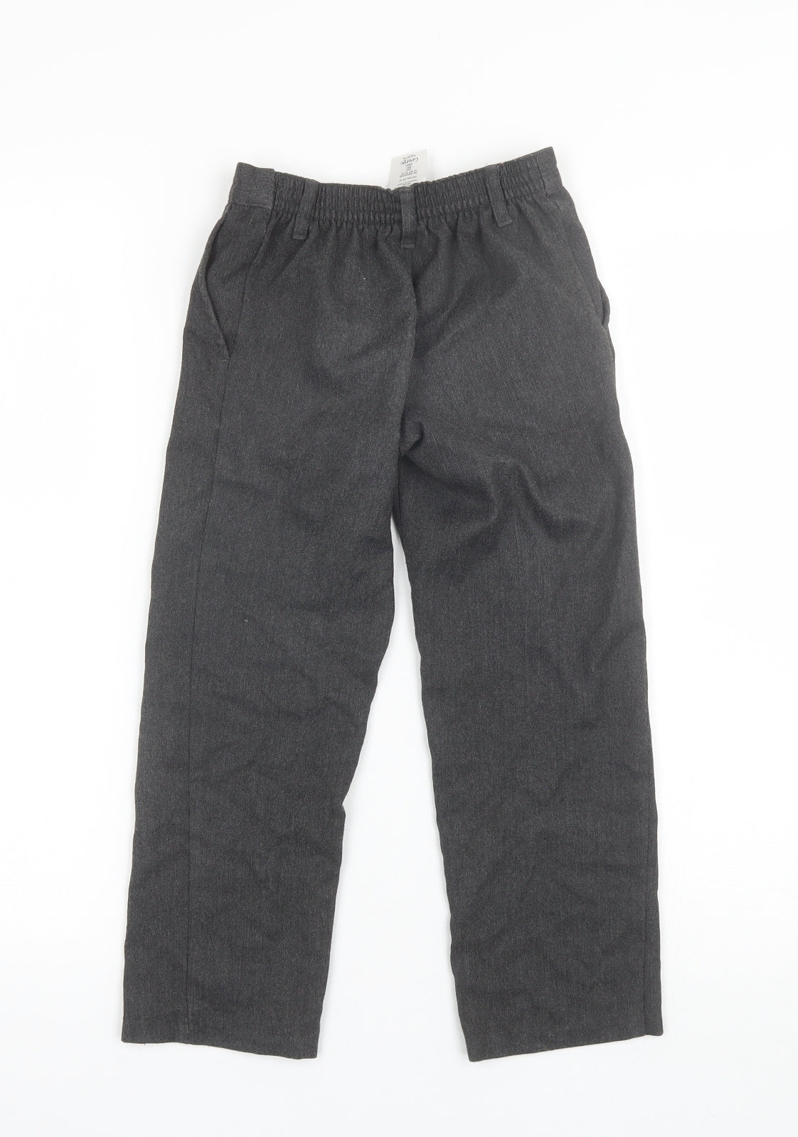 George Boys Grey  Polyester Dress Pants Trousers Size 6-7 Years  Regular