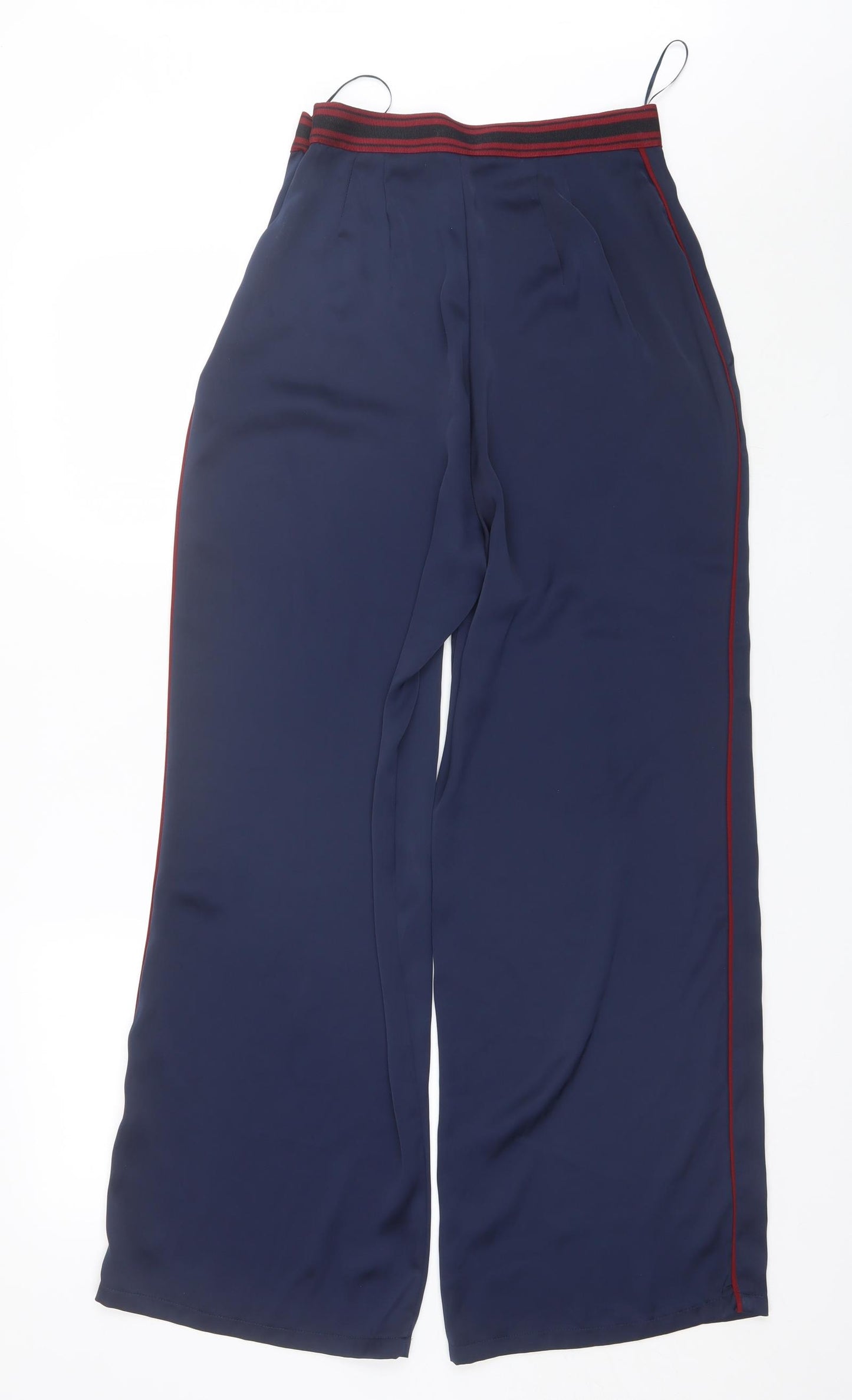 Marks and Spencer Womens Blue  Polyester Trousers  Size 10 L29 in Regular