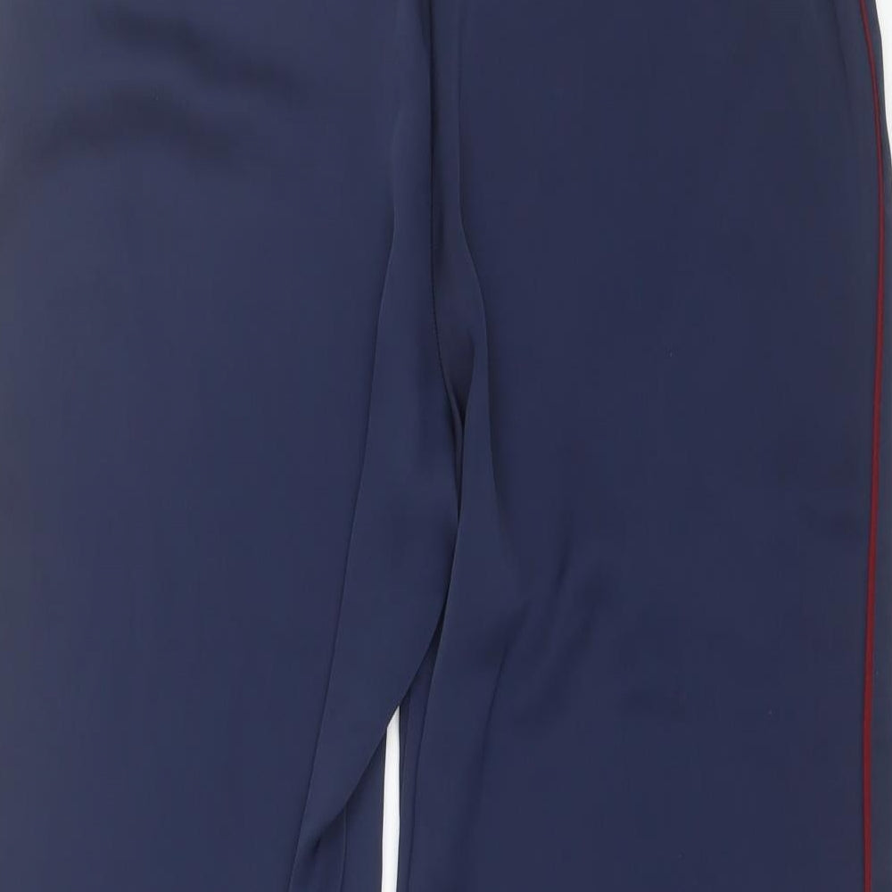 Marks and Spencer Womens Blue  Polyester Trousers  Size 10 L29 in Regular