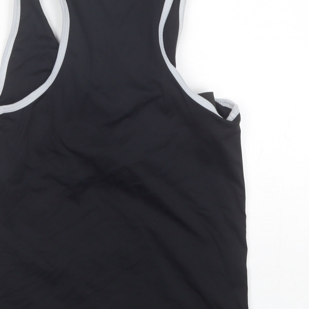 Seriously Women Womens Black  Polyamide Basic Tank Size 14 V-Neck