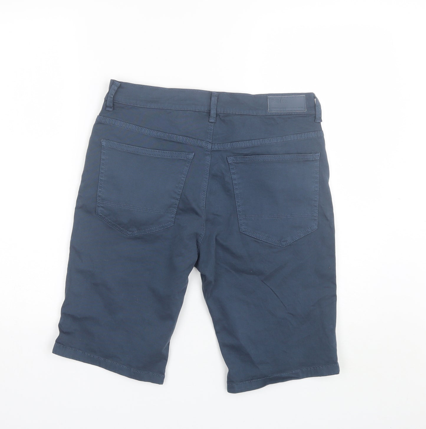 Denim co Mens Blue  Cotton Chino Shorts Size 32 L10 in Regular