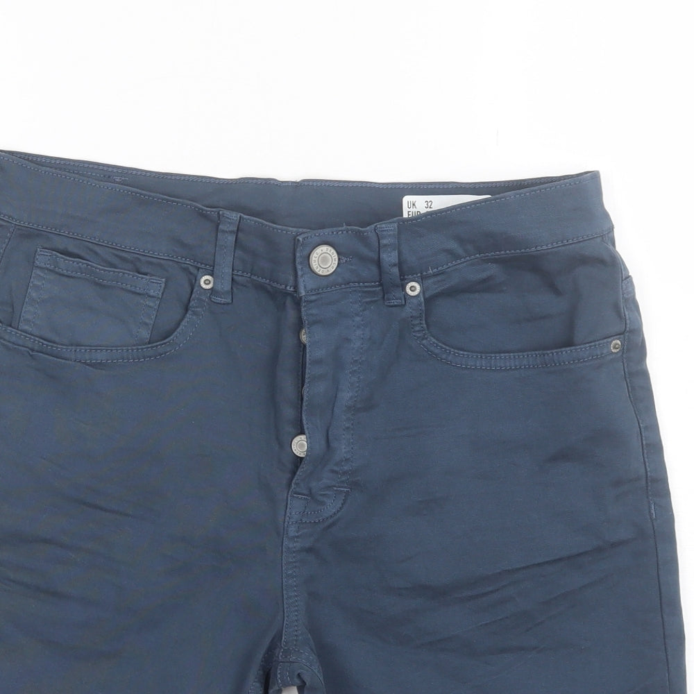 Denim co Mens Blue  Cotton Chino Shorts Size 32 L10 in Regular