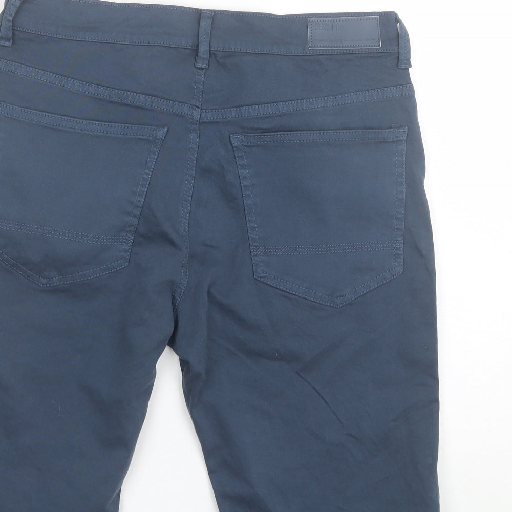 Denim co Mens Blue  Cotton Chino Shorts Size 32 L10 in Regular