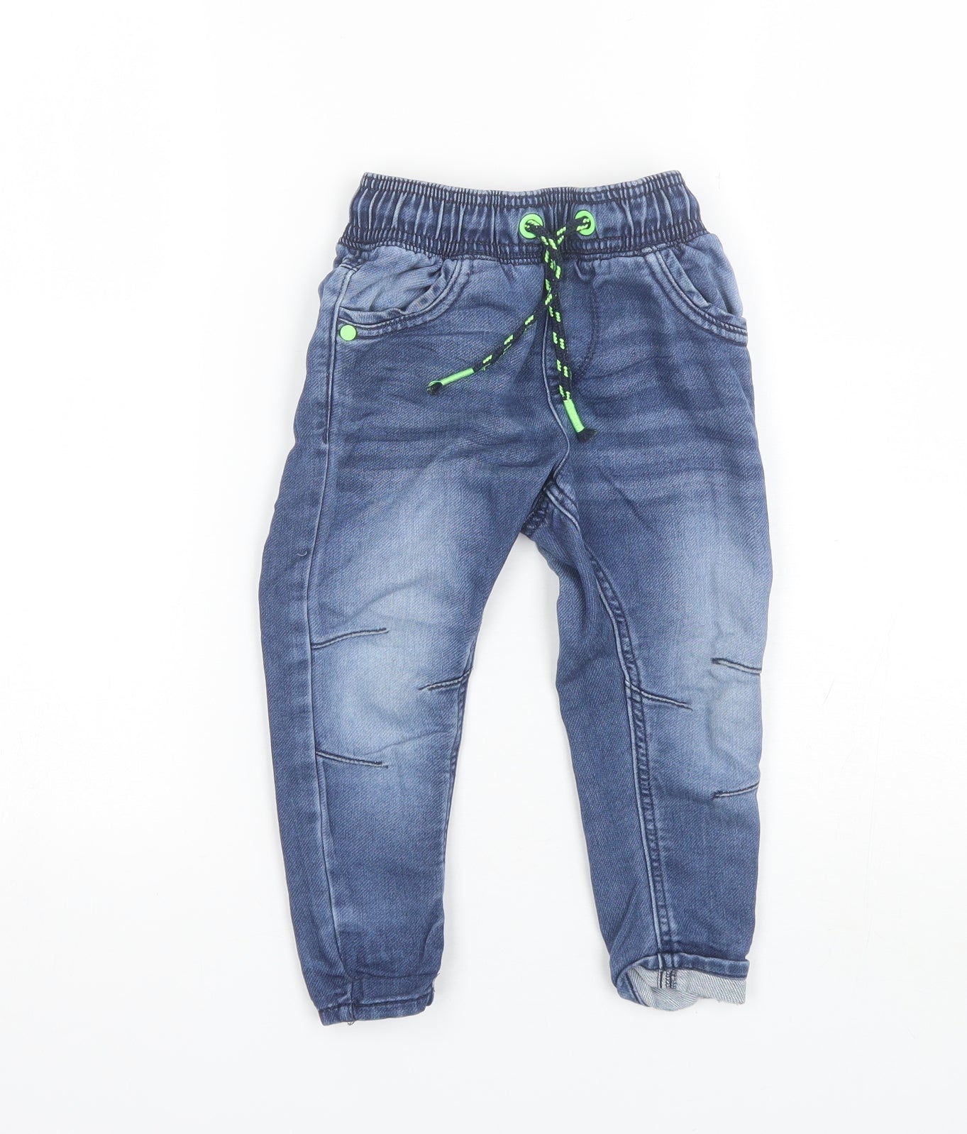 George Boys Blue  Cotton Jegging Jeans Size 2-3 Years  Regular