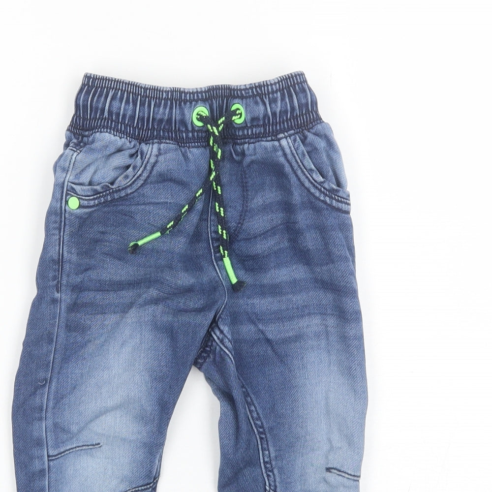 George Boys Blue  Cotton Jegging Jeans Size 2-3 Years  Regular