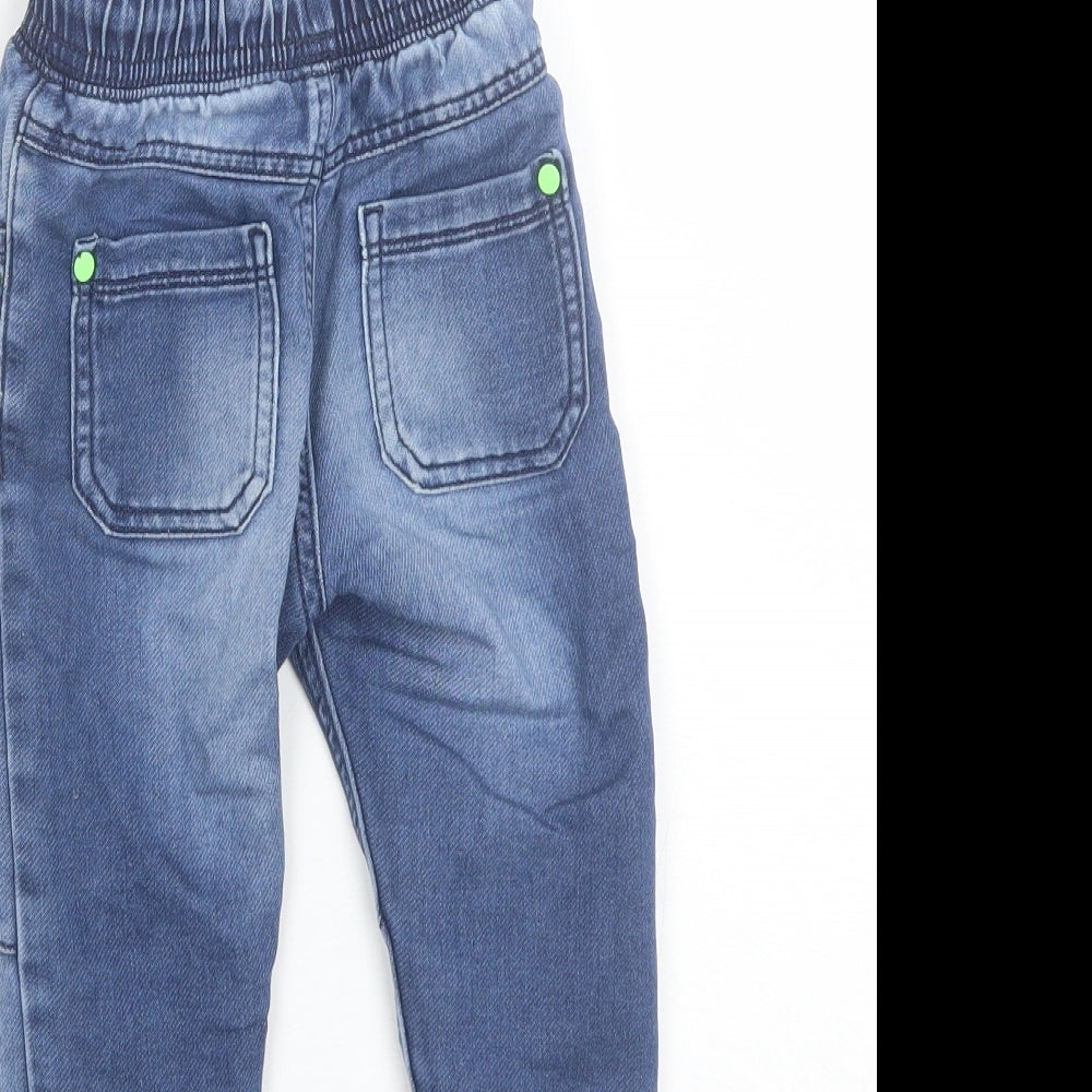 George Boys Blue  Cotton Jegging Jeans Size 2-3 Years  Regular