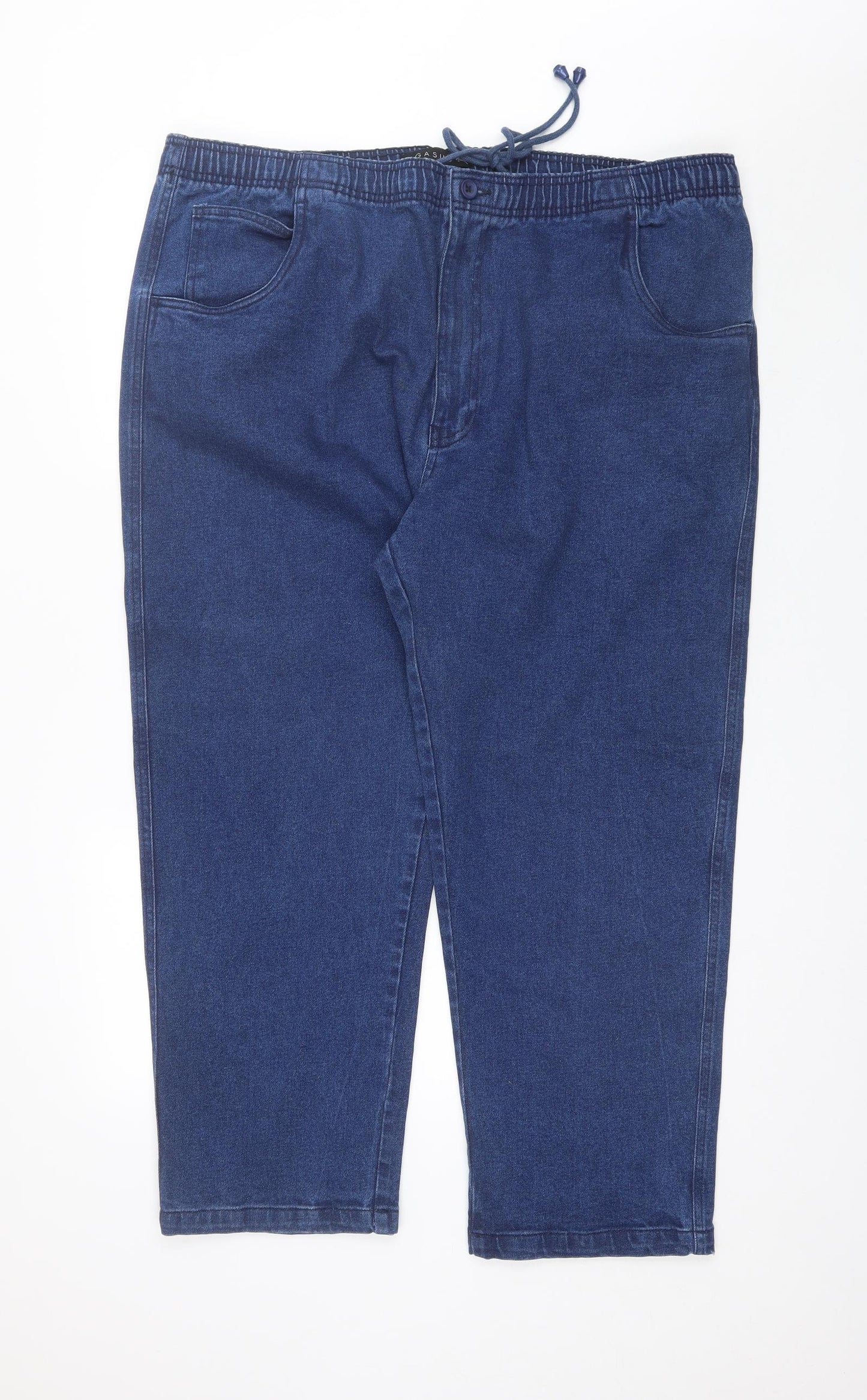 Pegasus Mens Blue  Cotton Straight Jeans Size 44 L26 in Regular