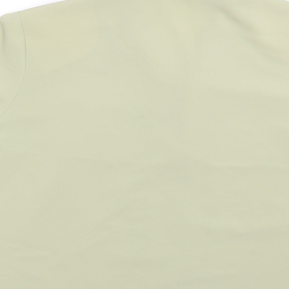 Berkertex Womens Green  Polyester Basic Button-Up Size 16 Collared