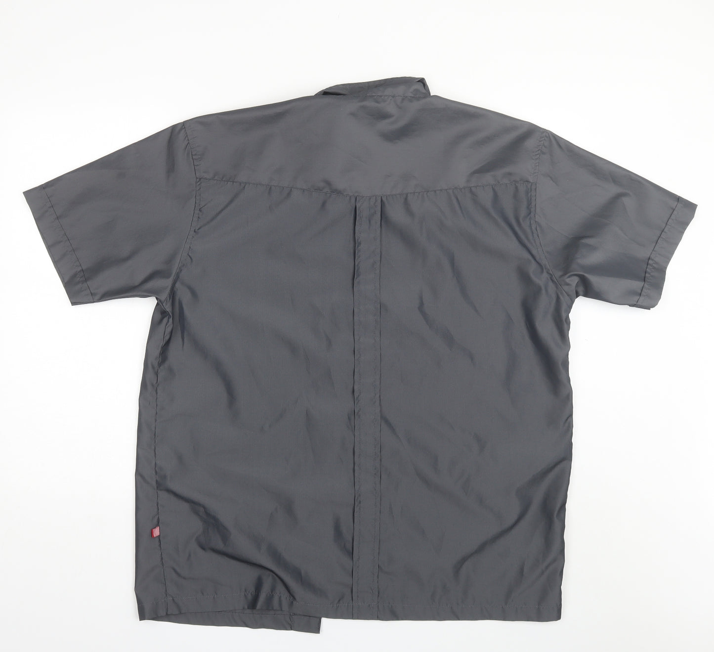 Whispering Smith Mens Grey  Polyester  Button-Up Size XL Collared