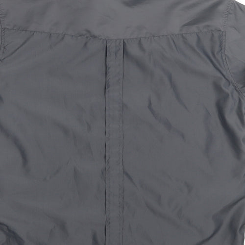 Whispering Smith Mens Grey  Polyester  Button-Up Size XL Collared