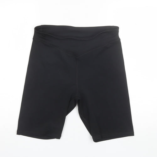 Nakd Womens Black  Polyester Biker Shorts Size XL L9 in Regular