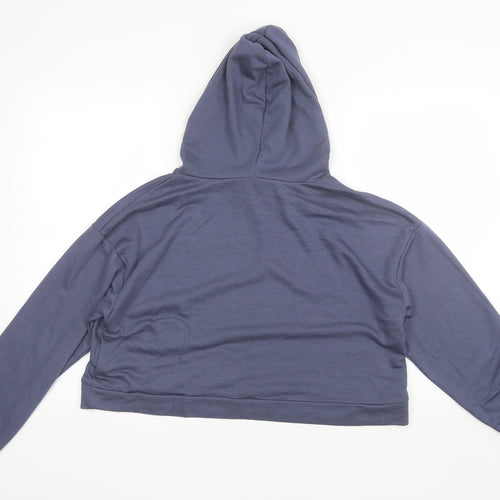 Jeff&CO Womens Blue  Polyester Pullover Hoodie Size 12