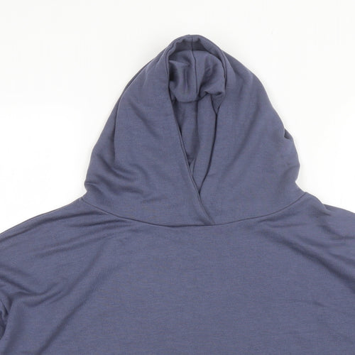 Jeff&CO Womens Blue  Polyester Pullover Hoodie Size 12
