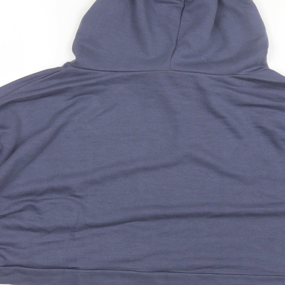 Jeff&CO Womens Blue  Polyester Pullover Hoodie Size 12