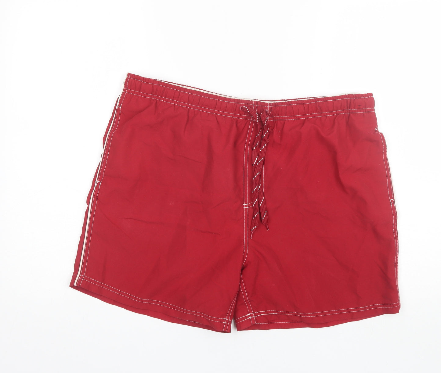 George Mens Red  Polyester Bermuda Shorts Size M  Regular