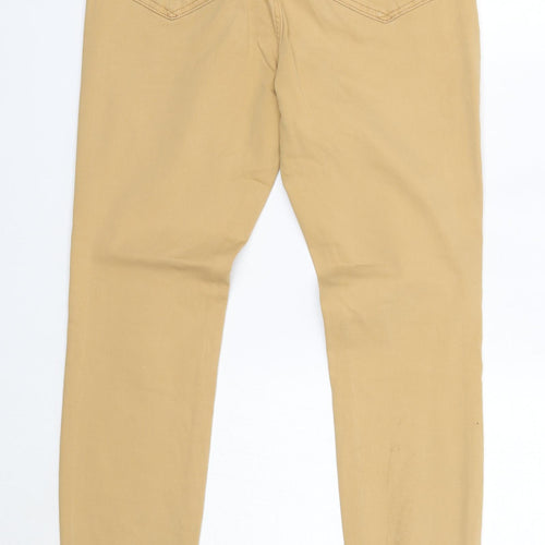 TU Womens Brown  Cotton Straight Jeans Size 10 L28 in Regular